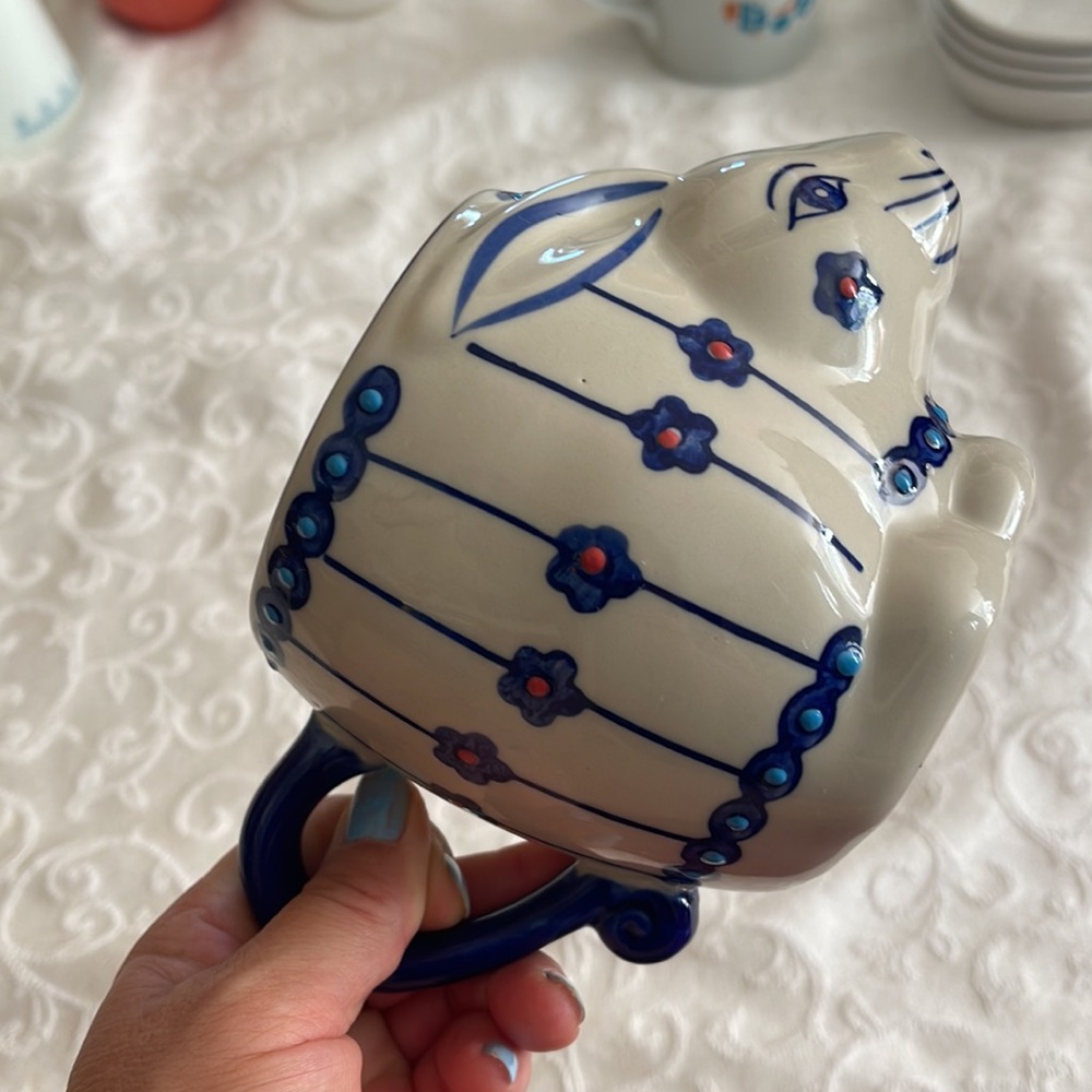 Highly collectible Hand painted bunny rabbit mug-‎ Yokohama Studio - Picture 8 of 8